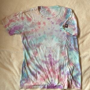 Roller Skate Tye-Dye Shirt M Pink Purple Blue